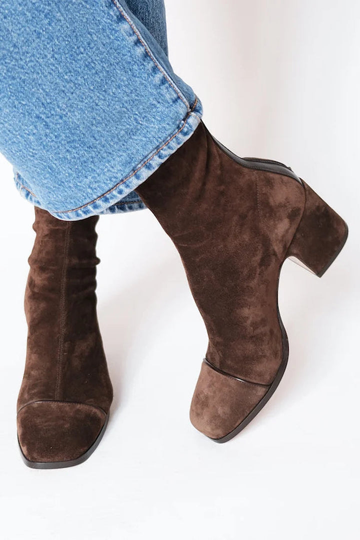 Renae | Square Toe Heeled Boots