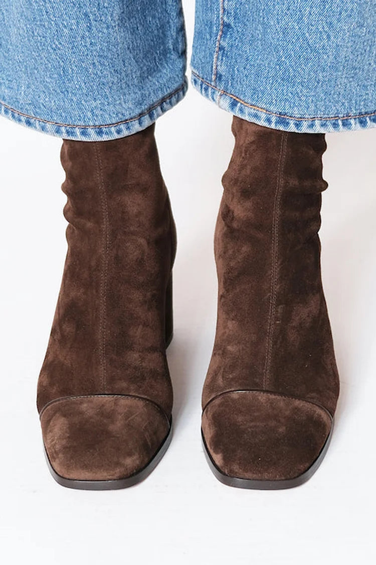 Renae | Square Toe Heeled Boots