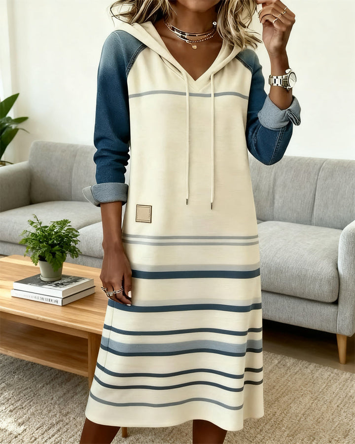 Ronda | Striped Hooded Dress