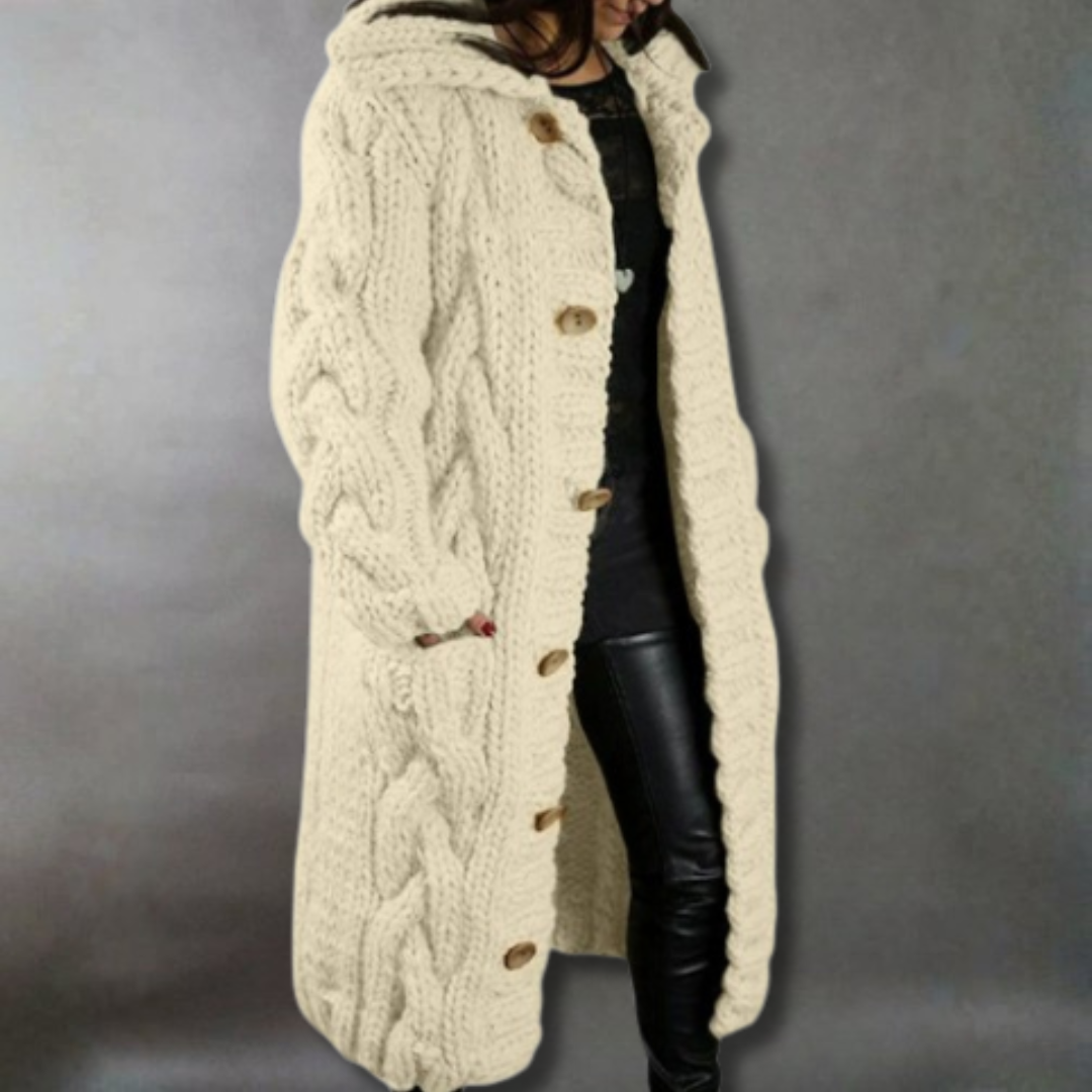 Orlaith | Elegant Cosy Coat with Tummy Coverage