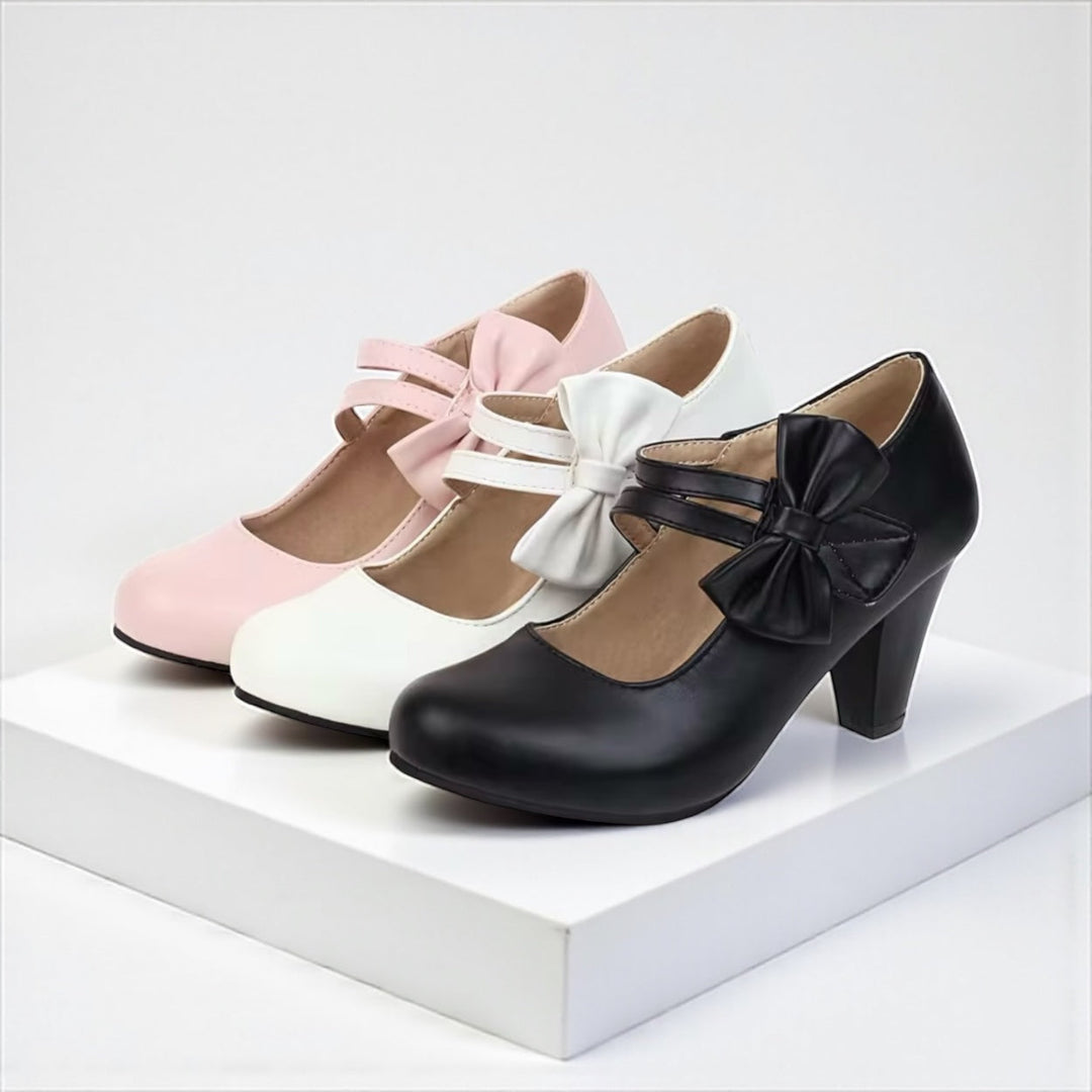 Lessie | Elegant Bow Heels