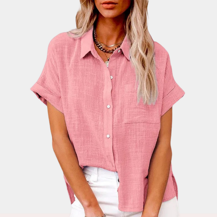 Yasmine | Lightweight Cotton-Linen Blouse