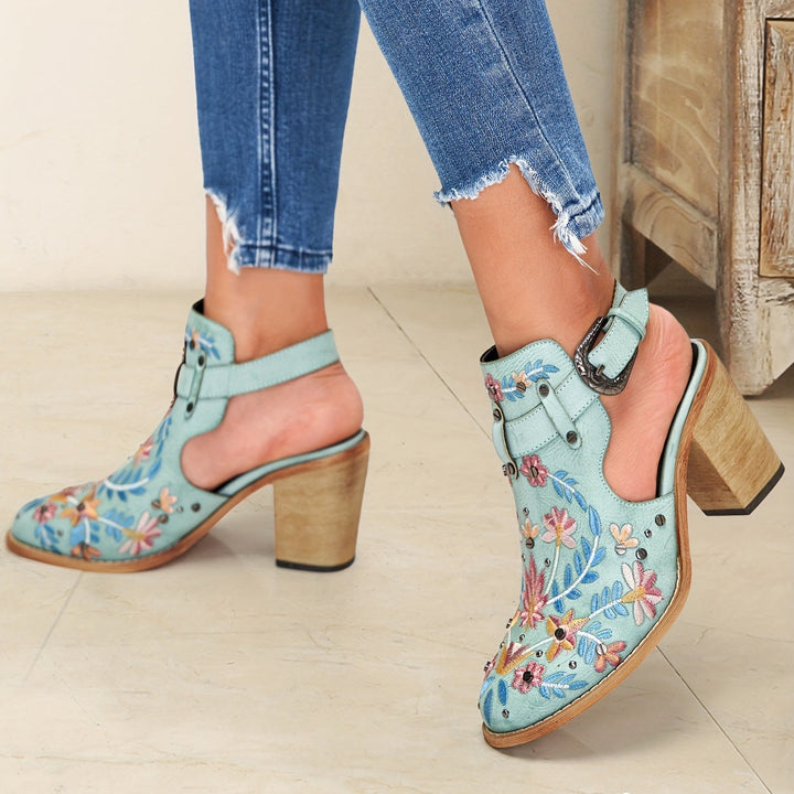 Rosine | Vintage Floral Ankle Boots