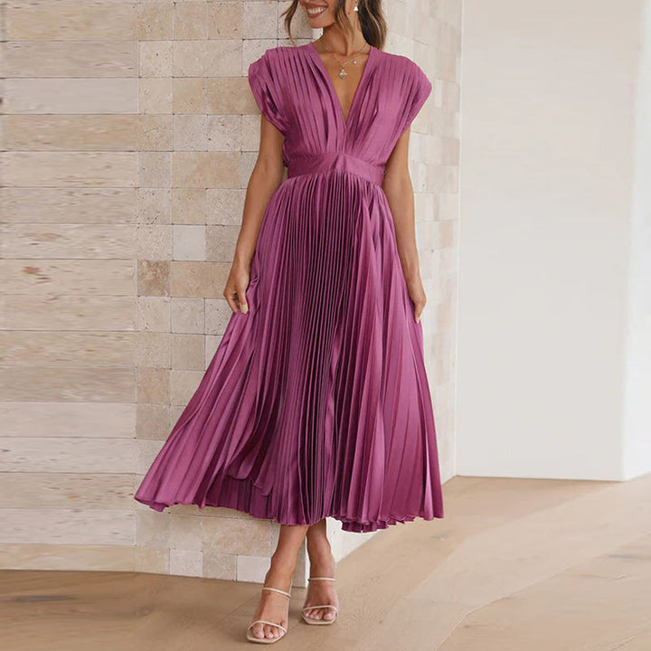 Quincey | Elegant Pleated Summer Dress