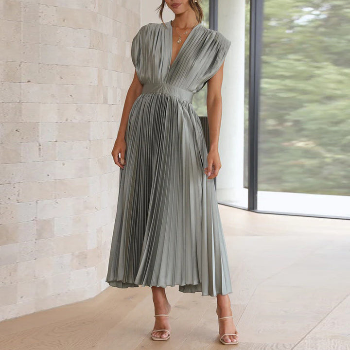 Quincey | Elegant Pleated Summer Dress